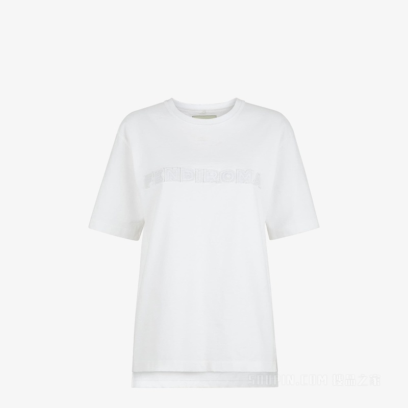 T恤 白色平纹布FENDI by Marc Jacobs T恤