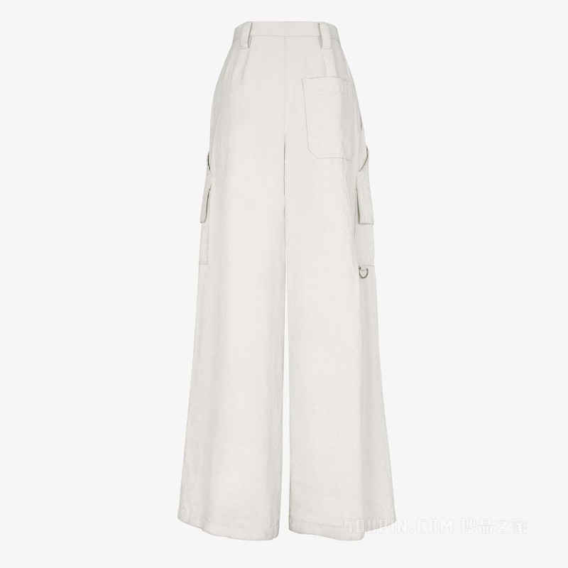 长裤 白色帆布FENDI by Marc Jacobs长裤