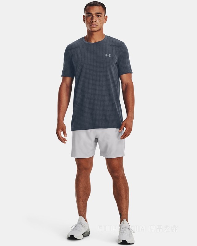 男士UA Seamless格纹短袖T恤