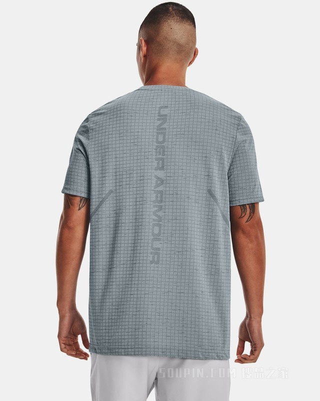 男士UA Seamless格纹短袖T恤