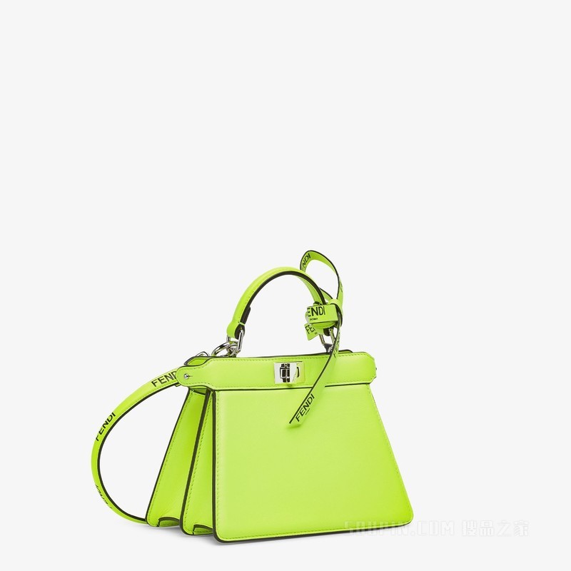 Peekaboo ISeeU Petite手袋 荧光黄皮革FENDI by Marc Jacobs手袋