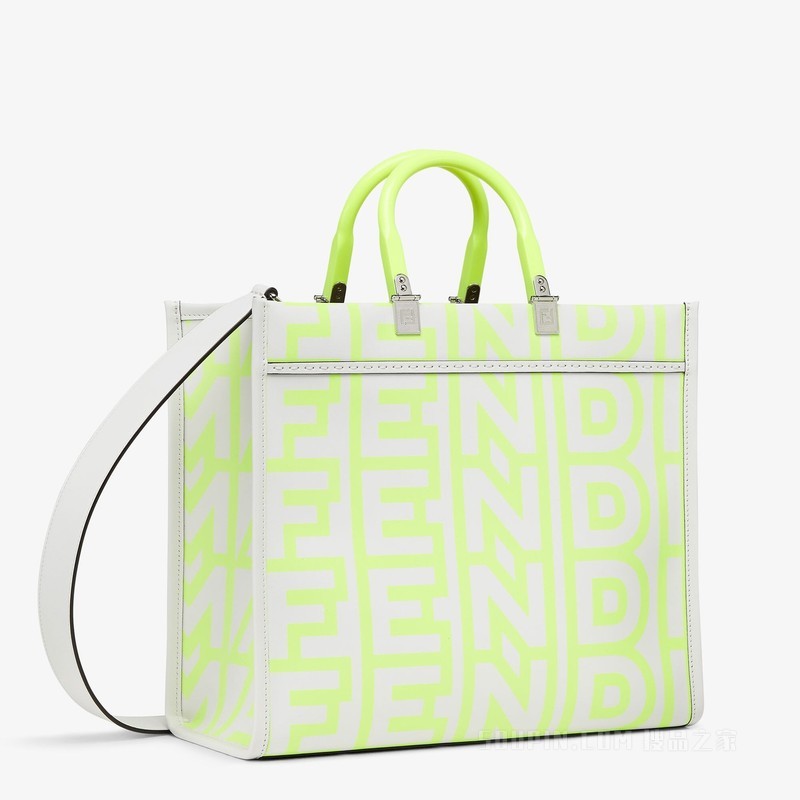 FENDI Sunshine中号手提袋 白色皮革FENDI by Marc Jacobs手提袋