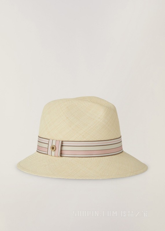 The Suitcase Stripe Ingrid 帽子 稻草