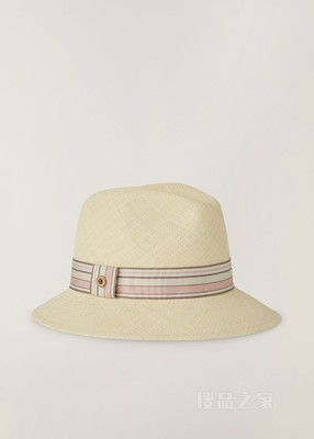 The Suitcase Stripe Ingrid 帽子 稻草