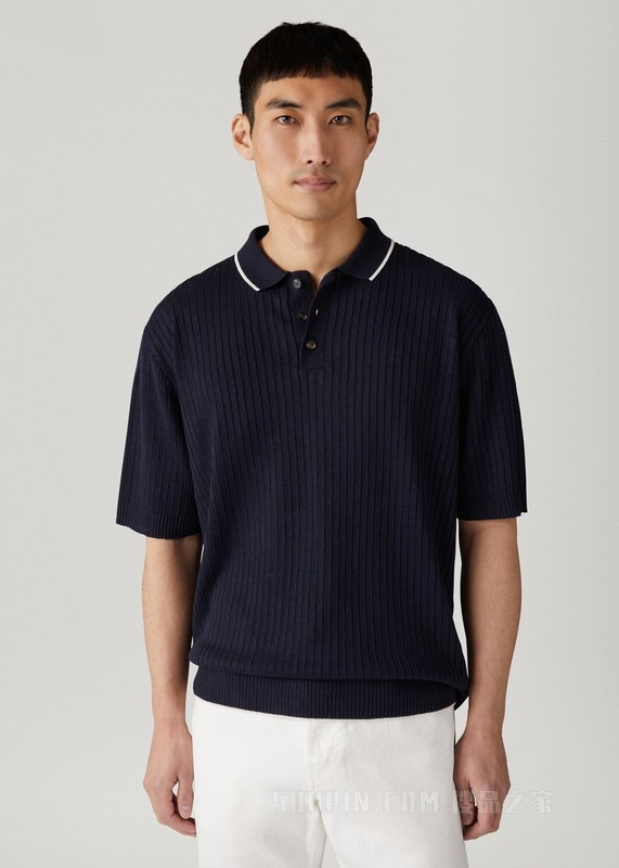 Mer Polo 衫 亚麻