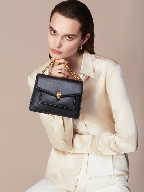 BVLGARI/宝格丽】Serpenti Forever Maxi Chain手袋斜挎包292392