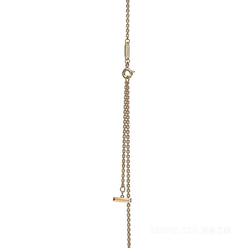 Tiffany T1 系列 18K 黄金圈形项链，小号