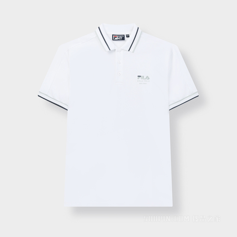 FILA x THE MET联名男子时尚休闲短袖POLO