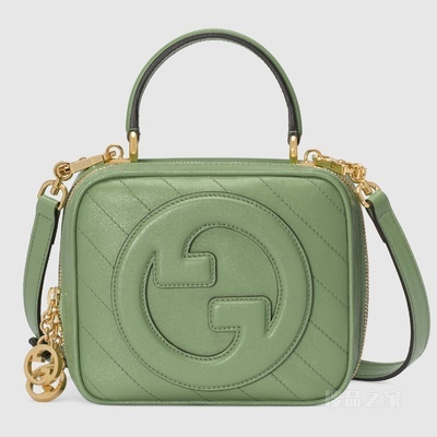 Gucci Blondie系列手提包 浅绿色皮革