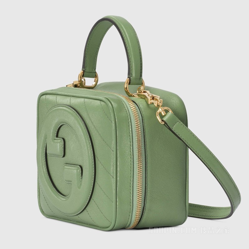 Gucci Blondie系列手提包 浅绿色皮革