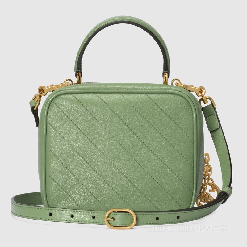 Gucci Blondie系列手提包 浅绿色皮革