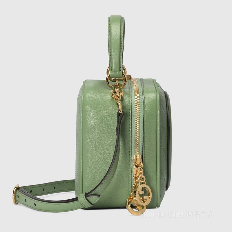 Gucci Blondie系列手提包 浅绿色皮革