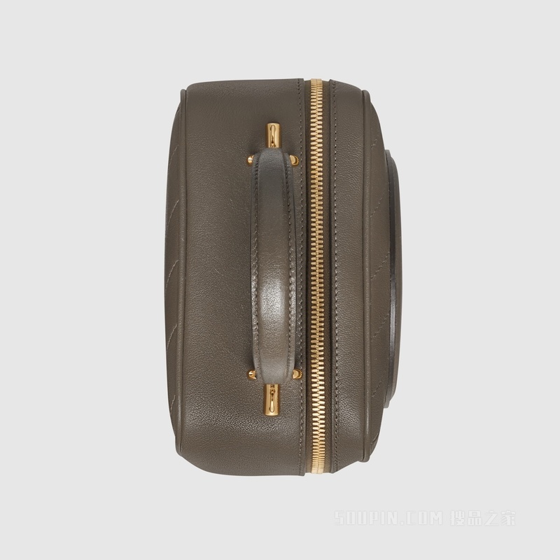 Gucci Blondie系列手提包 棕色皮革