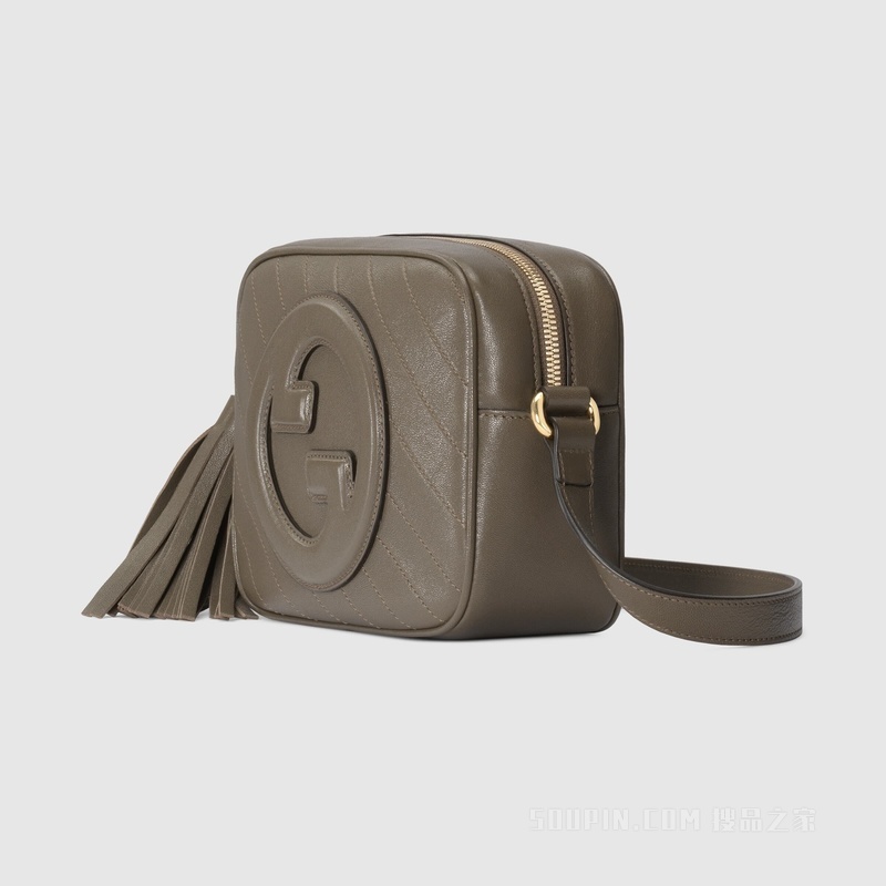 Gucci Blondie系列小号肩背包 棕色皮革