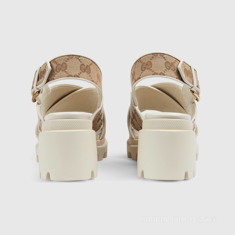 女士GG沟纹鞋底凉鞋 GG Supreme