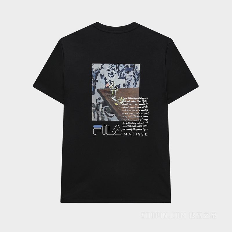 FILA x THE MET联名男子时尚休闲短袖T裇