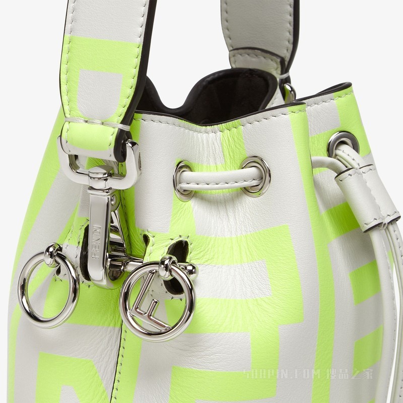 Mon Tresor 白色皮革FENDI by Marc Jacobs迷你手袋