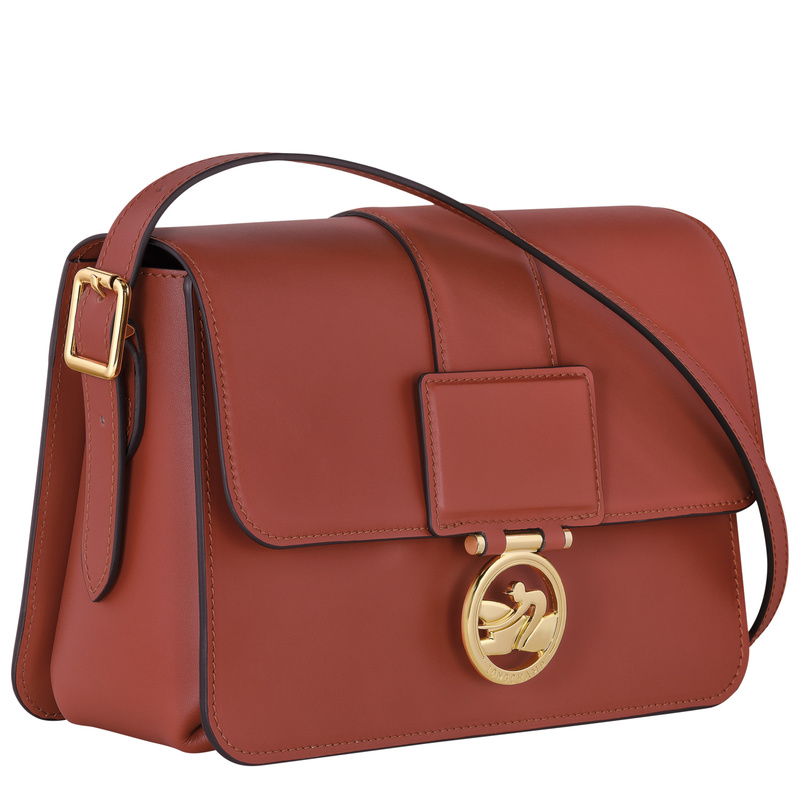 Box-Trot 中号斜挎包M - 棕色