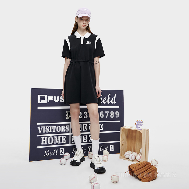 女子潮流运动宽松连衣裙
