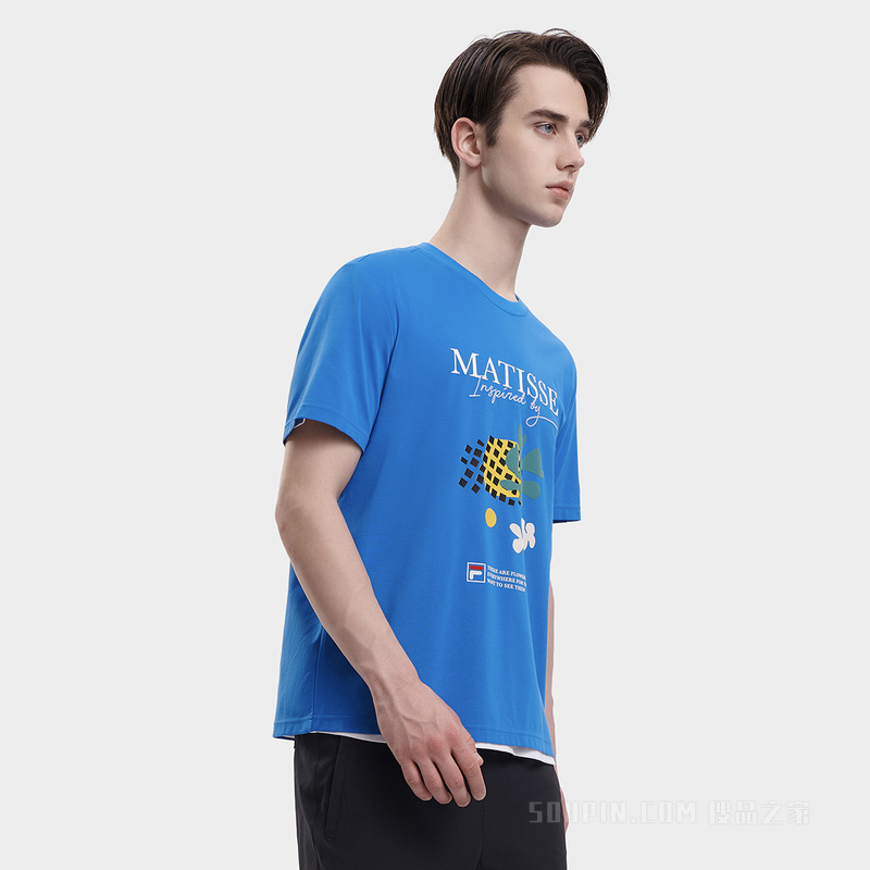 FILA x THE MET联名男子时尚休闲短袖T裇
