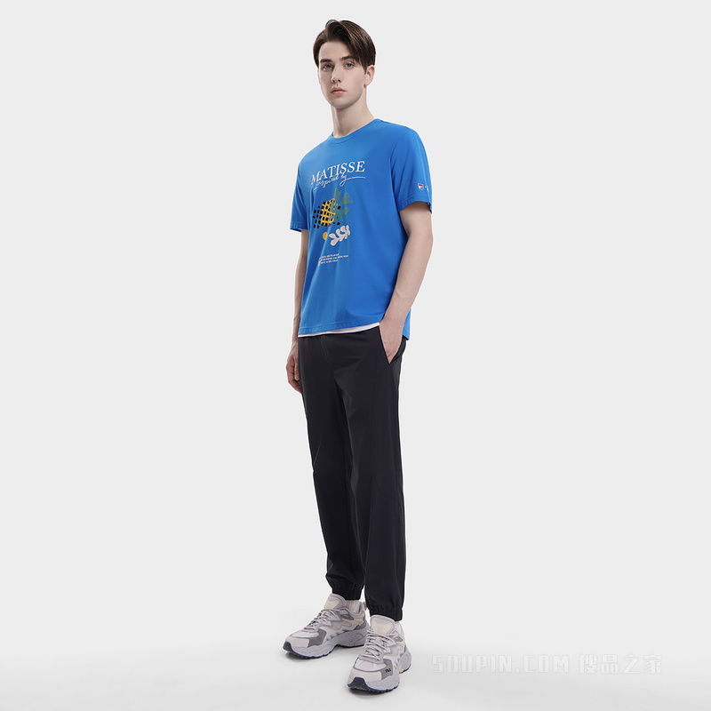 FILA x THE MET联名男子时尚休闲短袖T裇