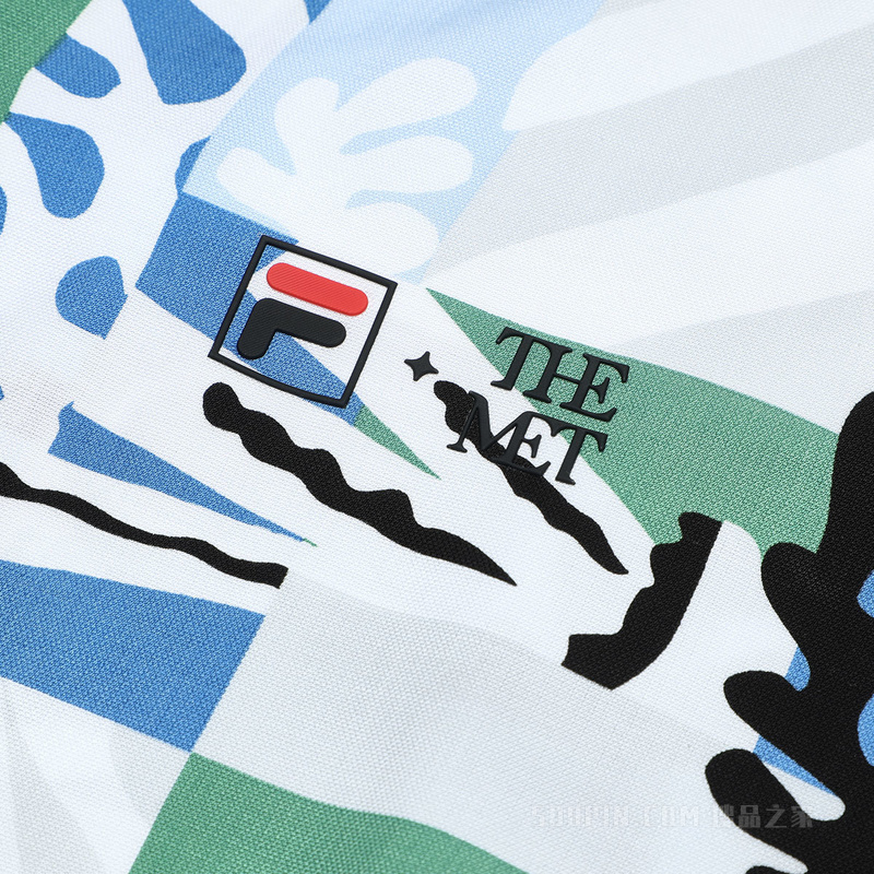 FILA x THE MET联名男子时尚休闲短袖衬衫