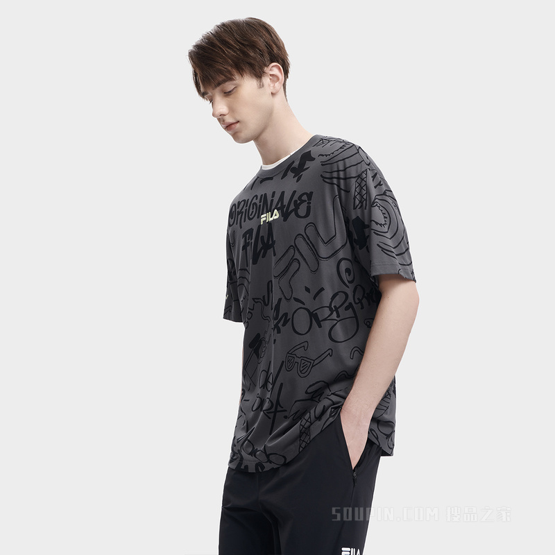男子时尚休闲短袖T裇