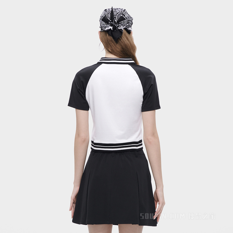 女子潮流运动修身短袖POLO