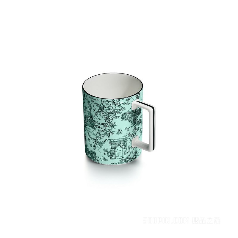 Tiffany Toile 系列 Tiffany Blue® 蒂芙尼蓝色骨瓷马克杯