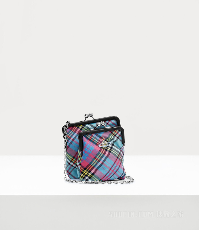 Mary Jane Double Frame Crossbody Bag