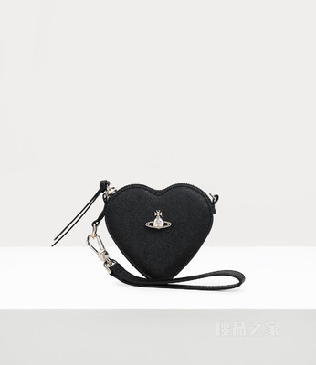 Saffiano Heart Wristlet