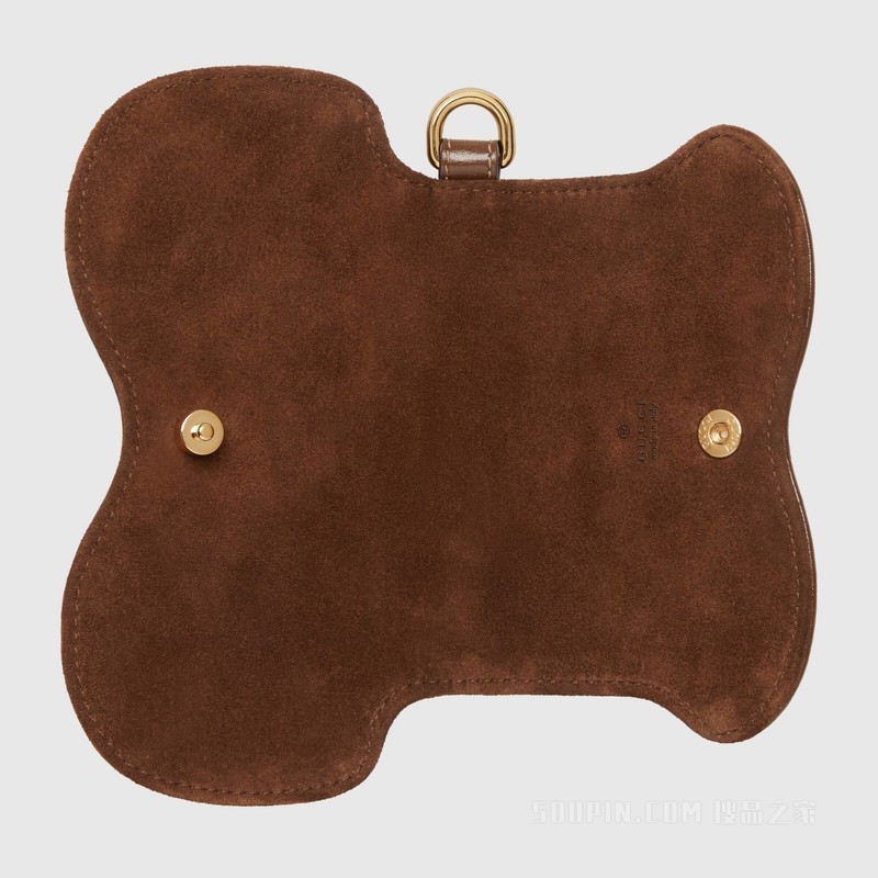 GG眼镜盒 米色和乌木色Supreme帆布