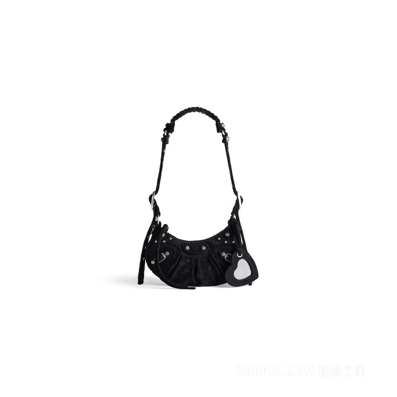 LE CAGOLE BB MONOGRAM海绵面料小号肩背包