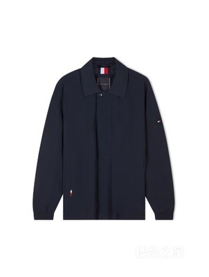 23新款早秋男装简约LOGO贴片拉链翻领合身版夹克外套31649