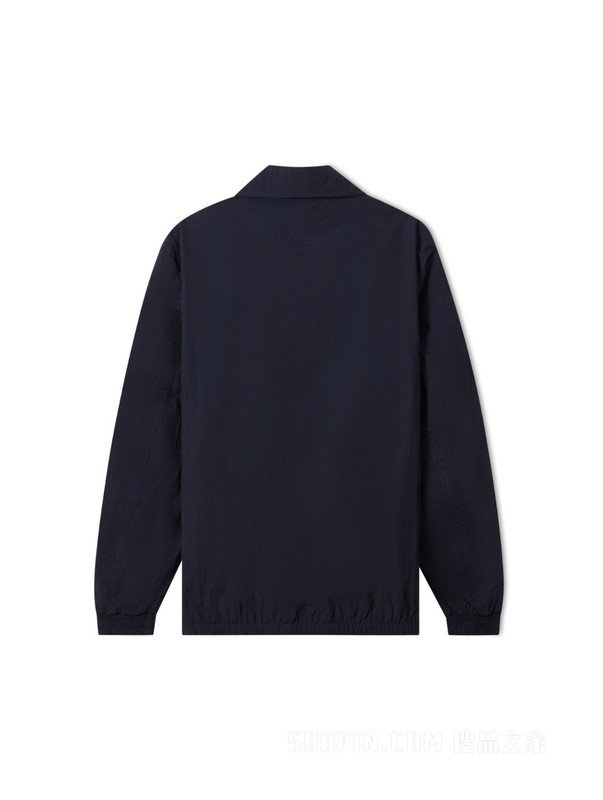 23新款早秋男装简约LOGO贴片拉链翻领合身版夹克外套31649