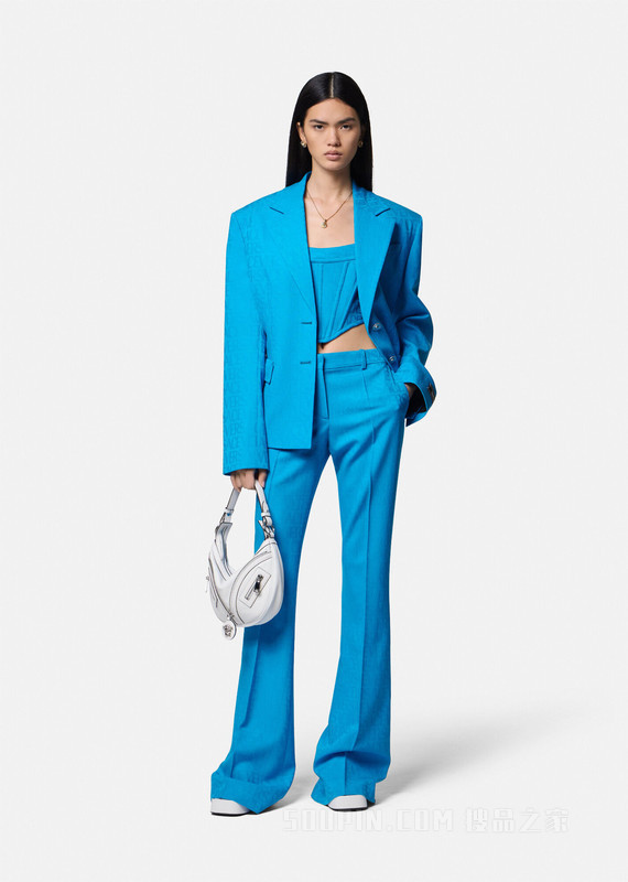 Versace Allover束腰上衣