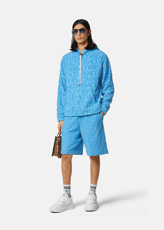 Versace Allover毛巾布短裤