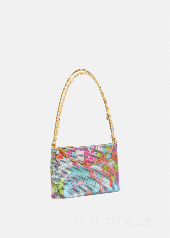 Floral Summer金属网格手拿包