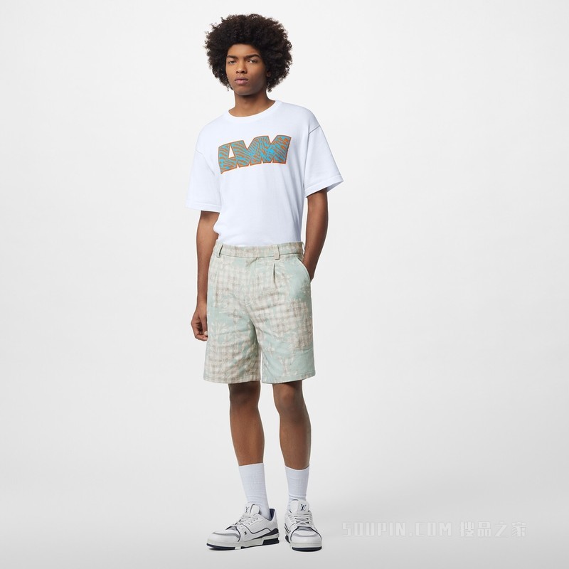 Cotton Blend Tailored Shorts