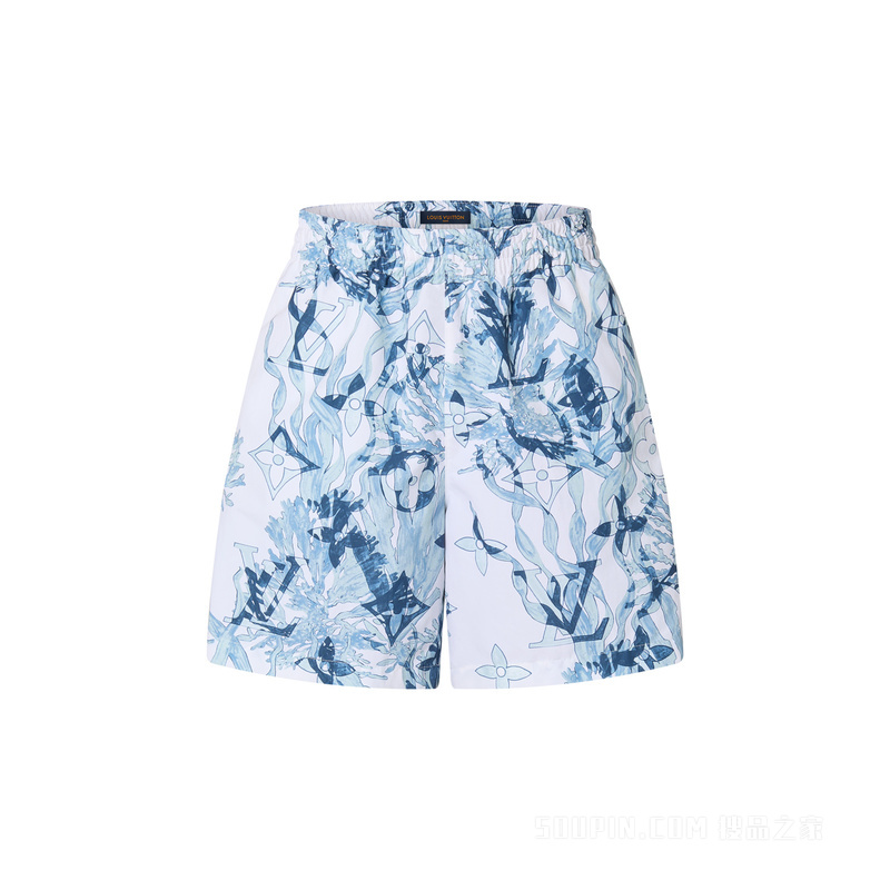 Printed Nylon Swim Shorts