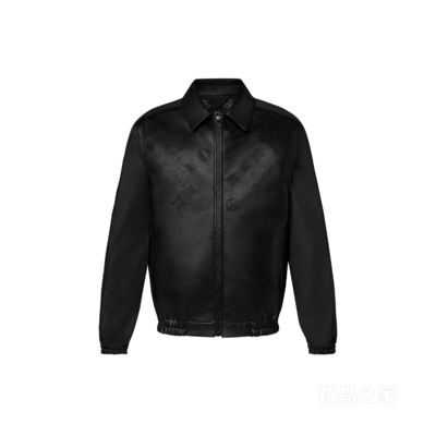 Perforated Mix Leather Blouson