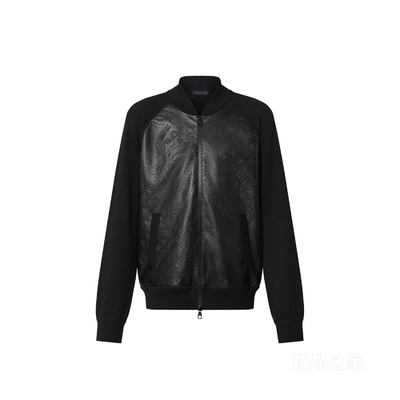 Leather And Knitted Wool Blouson