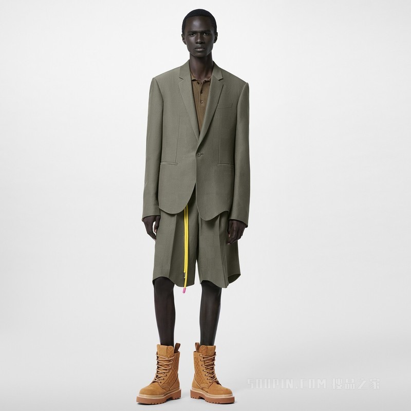 Damier Silk Blend Jacket