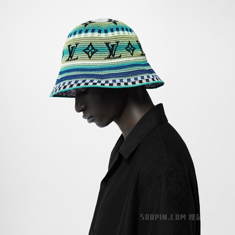 LV CROCHET STRIPES 草帽