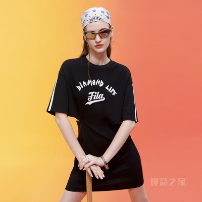 女子潮流运动修身连衣裙