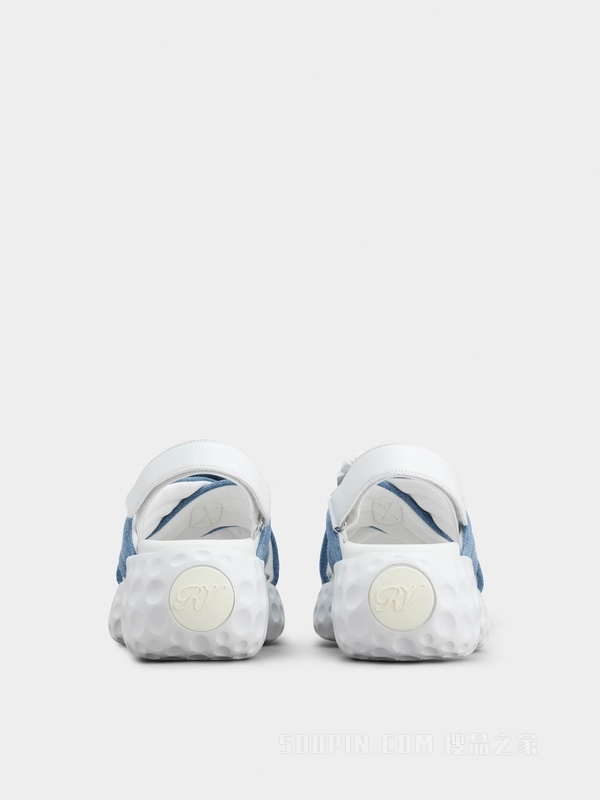Viv' Run Light钻扣牛仔布凉鞋 彩色