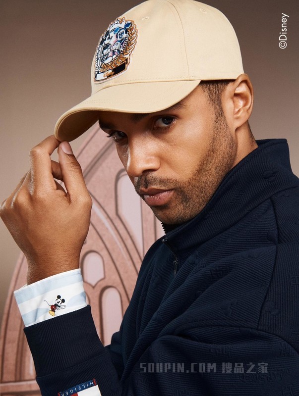 【DISNEY联名系列】23新款女装时尚徽章刺绣纯棉棒球帽15073