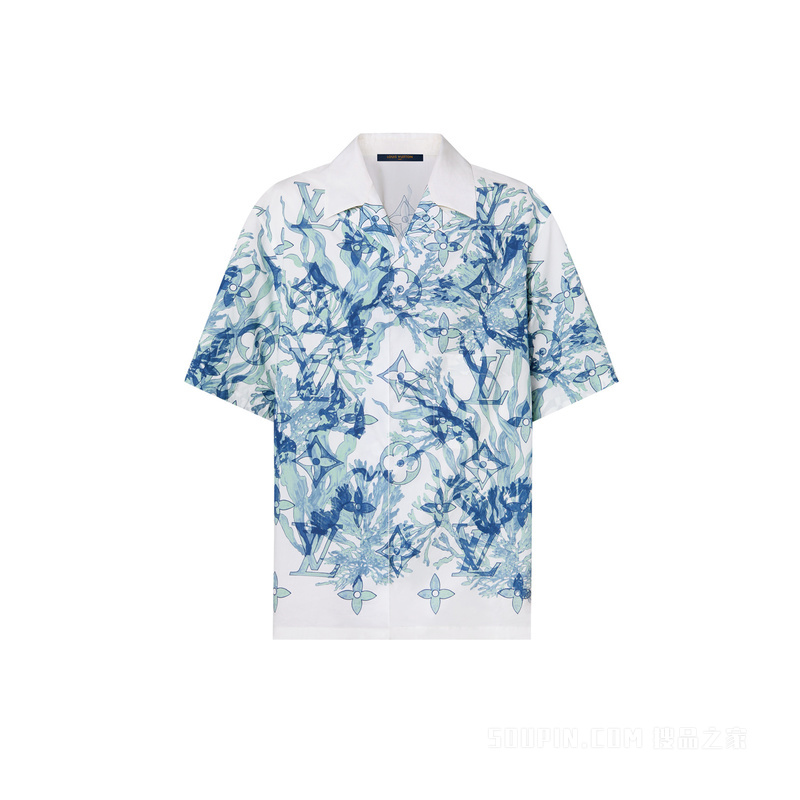 Graphic Short-Sleeved Cotton Shirt