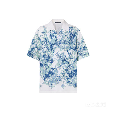 Graphic Short-Sleeved Cotton Shirt