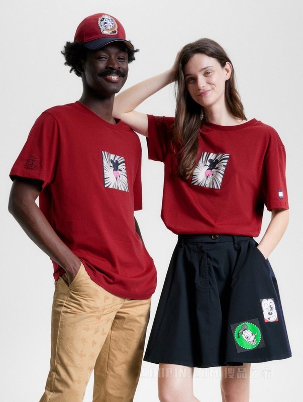 【DISNEY联名系列】23新款男女纯棉卡通宽松短袖T恤31622